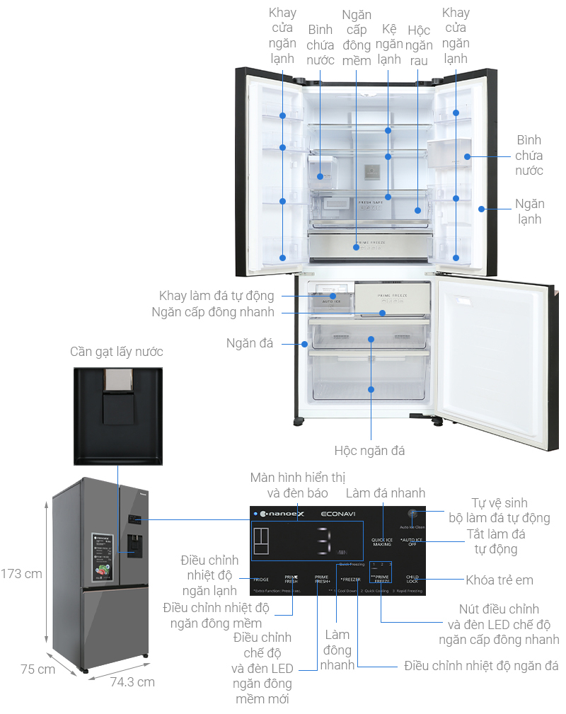 Tính năng của tủ CW530XMMV