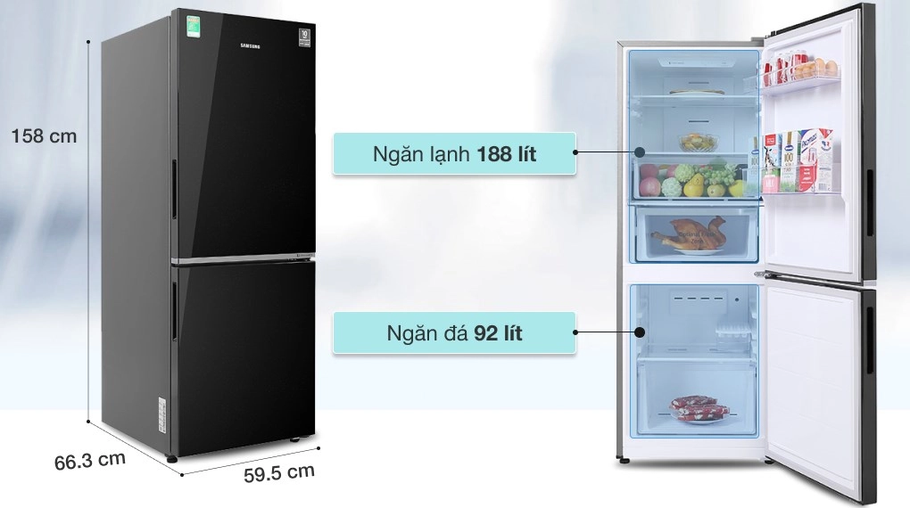 Tiện ích tủ lạnh Samsung Inverter 280 lít RB27N4010BU/SV